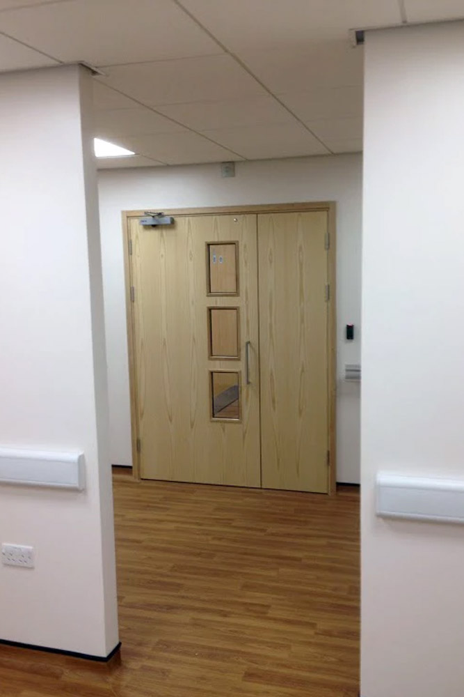 Royal Berkshire Hospital. Purpose-made doors to refurbished department