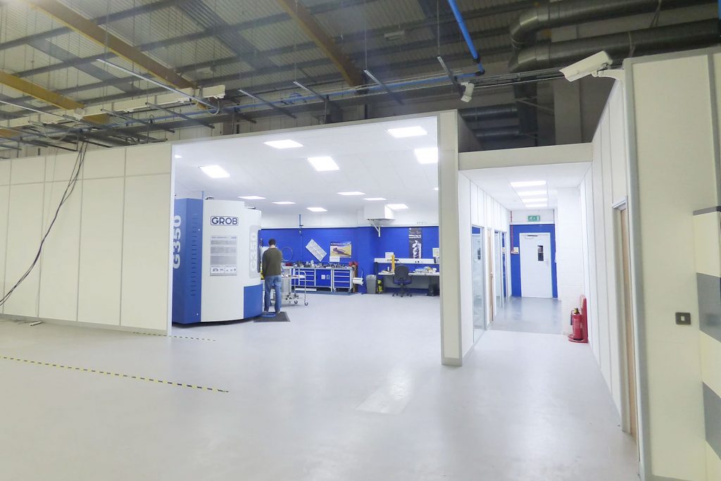 SGS Tool, Wokingham. Suspended Ceiling in workshop